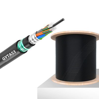 ซื้อ GYTA53 Outdoor Armored Fiber Optic Cable with 2-288 Cores G652D/G657A1/G657A2 Fiber Type and Moisture-Proof Protection การผลิตออนไลน์